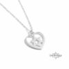 Heart Necklace with Star of David, Sterling Silver 25mm Pendant, Gold or Rose Plated - handmade in Israel