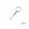 Sterling Silver Israel Map Keychain - Judaica Heritage Jewelry - handmade in Israel
