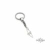 Sterling Silver Israel Map Keychain - Judaica Heritage Jewelry - handmade in Israel