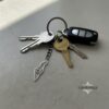 Sterling Silver Israel Map Keychain - Judaica Heritage Jewelry - handmade in Israel