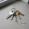 Sterling Silver Israel Map Keychain - Judaica Heritage Jewelry - handmade in Israel
