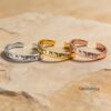 Personalized Hebrew Name Sterling Silver Cuff Bracelet - Judaica Jewelry - handmade in Israel