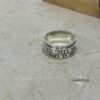 Sterling Silver Spinner Ring - Hebrew Name, Bible Verse: Jewish Band - handmade in Israel