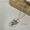 This Too Shall Pass Necklace Sterling Silver, Hebrew Gam Zeh Yaavor Dog Tag - handmade in Israel