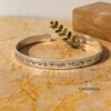 Personalized Hebrew Name Sterling Silver Cuff Bracelet - Judaica Jewelry - handmade in Israel