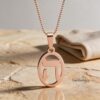 Hebrew Letter Heh Necklace (ה) - Kabbalah Spiritual Pendant, Sterling Silver Judaica - handmade in Israel