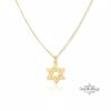 14K Gold Star of David Necklace: Jewish Magen David Pendant - handmade in Israel