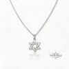 14K Gold Star of David Necklace: Jewish Magen David Pendant - handmade in Israel