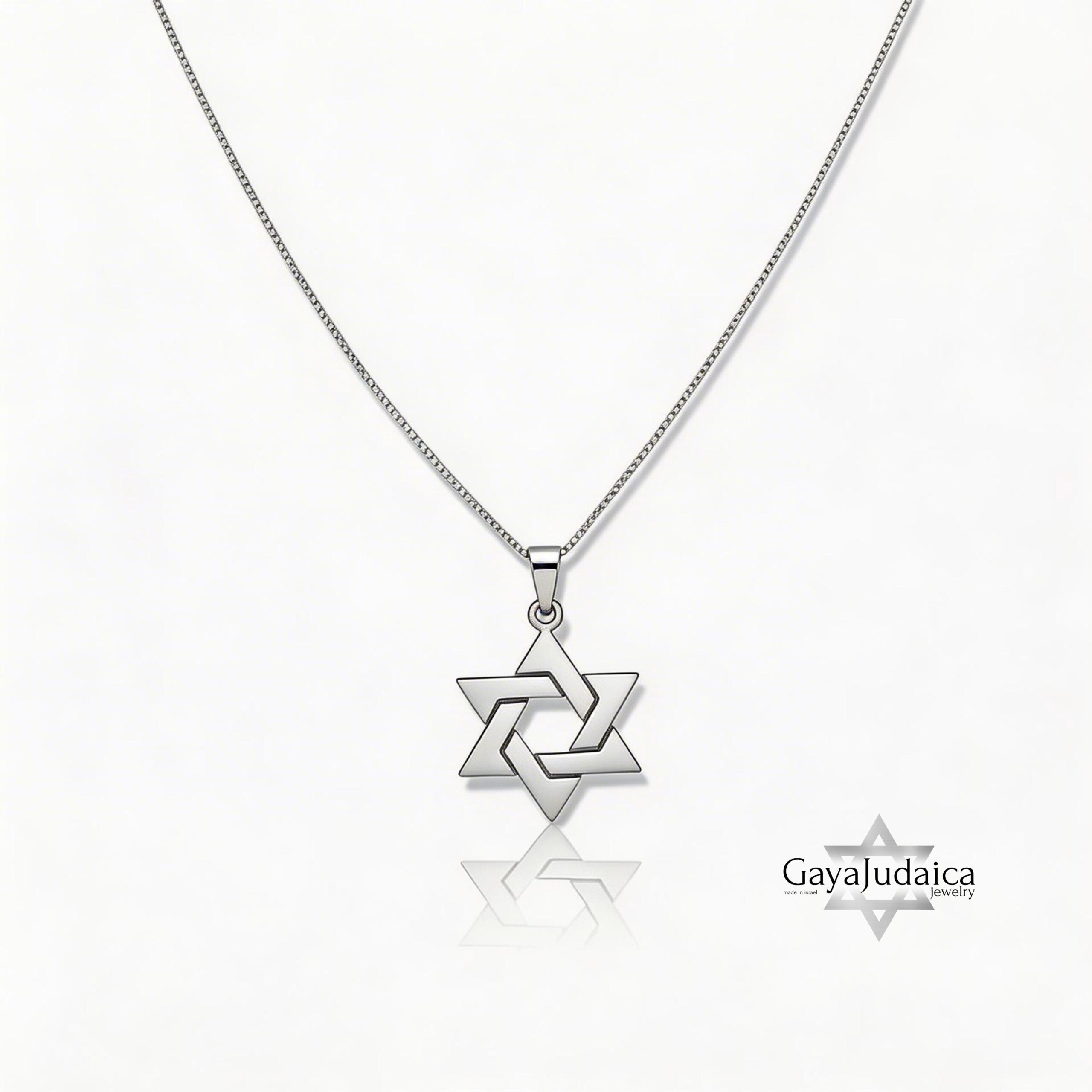 14K Gold Star of David Necklace, Jewish Magen David Pendant 14K Gold Star of David Necklace, Jewish Magen David Pendant