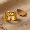 Personalized Hebrew name ring, handmade in Israel
