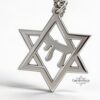 Sterling Silver Star of David Chai Pendant: Handmade Judaica Necklace, Gift from Israel - handmade in Israel