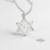 Sterling Silver Star of David Chai Pendant: Handmade Judaica Necklace, Gift from Israel - handmade in Israel