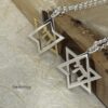 Sterling Silver Star of David Chai Pendant: Handmade Judaica Necklace, Gift from Israel - handmade in Israel