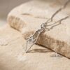 Israel Map Necklace: Star of David Sterling Silver -Jewish Jewelry - handmade in Israel