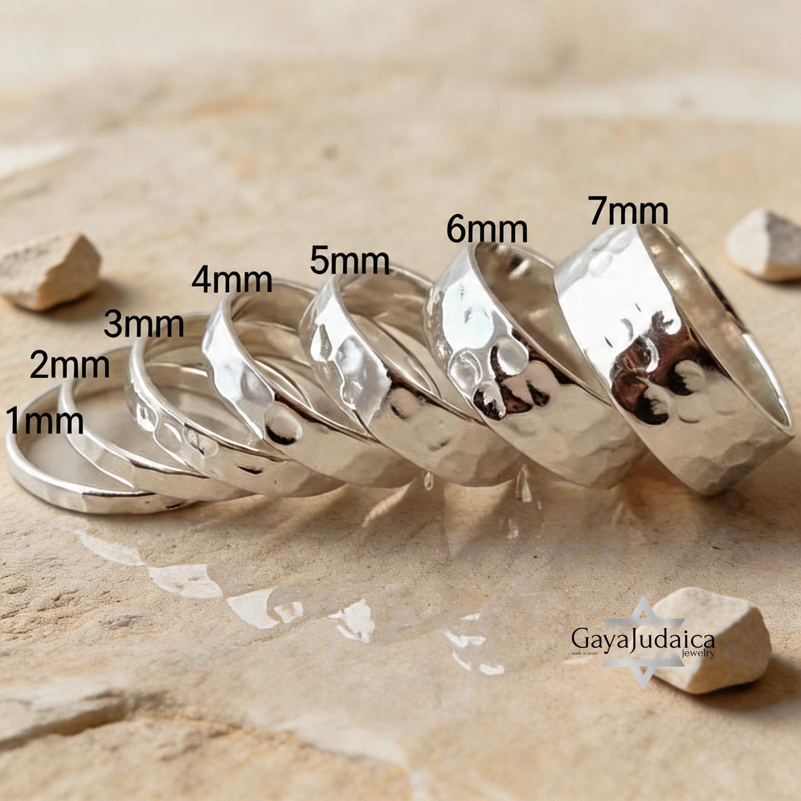 Hebrew Hammered Sterling Silver Wedding Band, Personalized Jewish Ring Hebrew Hammered Sterling Silver Wedding Band, Personalized Jewish Ring