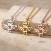 Sterling Silver Am Yisrael Chai Necklace, Hammered Hebrew Judaica - handmade in Israel