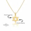 14K Gold Star of David Necklace: Jewish Magen David Pendant - handmade in Israel