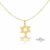 14K Gold Star of David Necklace: Jewish Magen David Pendant - handmade in Israel