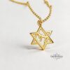 Sterling Silver Star of David Chai Pendant: Handmade Judaica Necklace, Gift from Israel - handmade in Israel