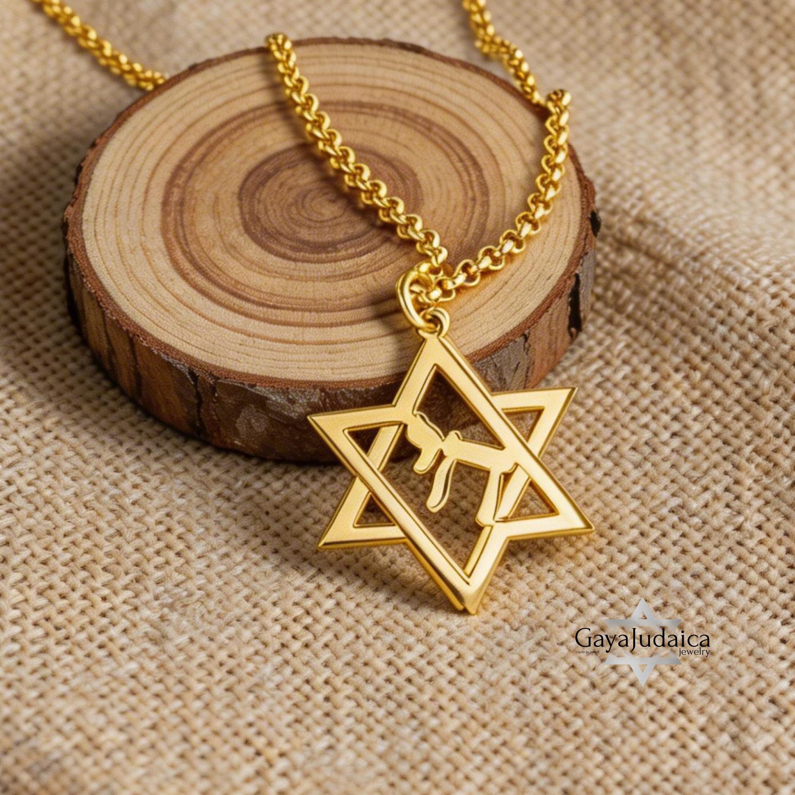 Sterling Silver Star of David Chai Pendant, Handmade Judaica Necklace, Gift from Israel Sterling Silver Star of David Chai Pendant, Handmade Judaica Necklace, Gift from Israel