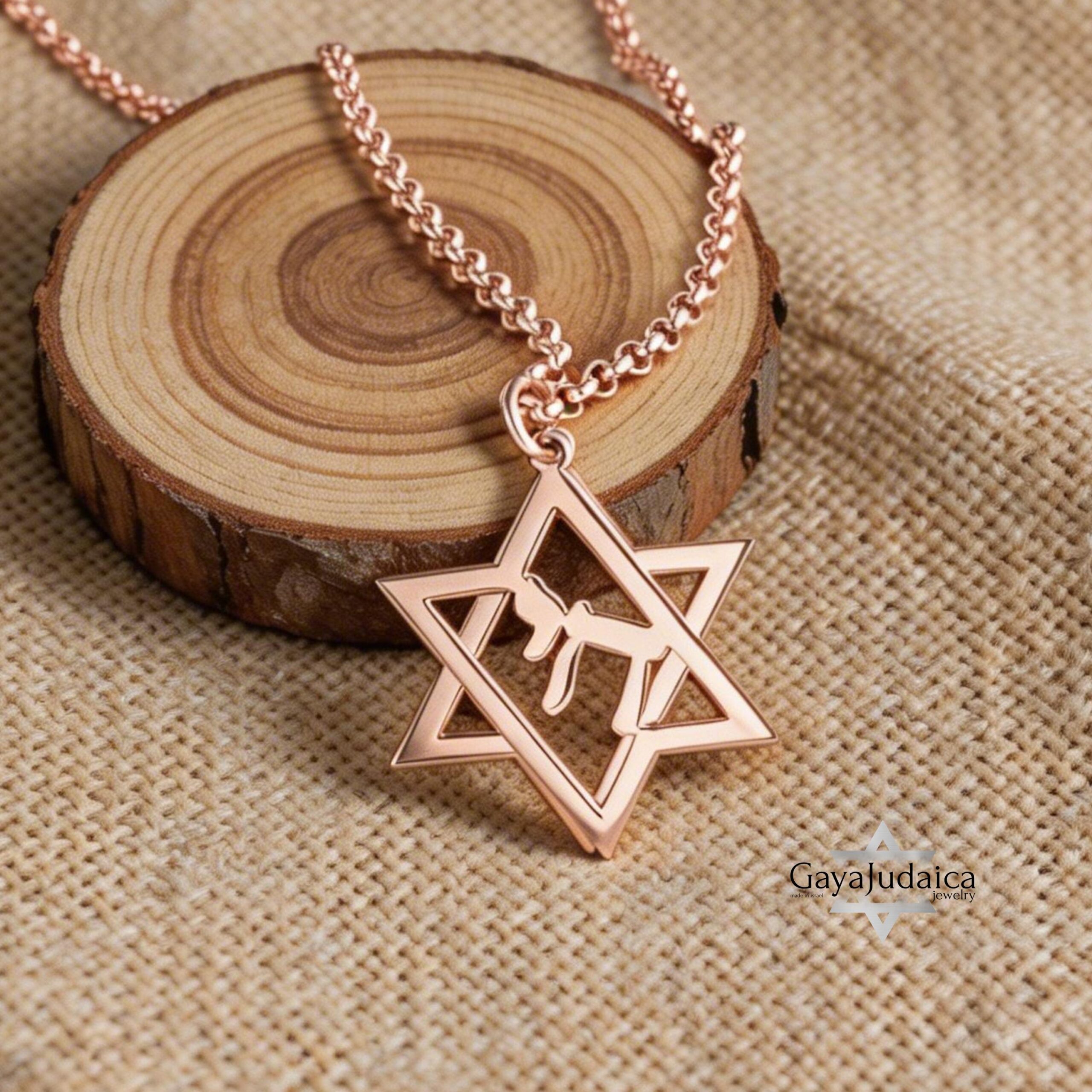 Sterling Silver Star of David Chai Pendant, Handmade Judaica Necklace, Gift from Israel Sterling Silver Star of David Chai Pendant, Handmade Judaica Necklace, Gift from Israel