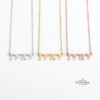 Handcrafted Hebrew Name Necklace: Sterling Silver or Gold Plated, Personalized Judaica Jewelry-Mother's Day Gift - handmade in Israel