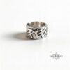 Sterling Silver YHWH Ring - Paleo Hebrew Name of God Band - Handmade Judaica Jewelry - Israel - handmade in Israel