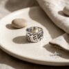 Sterling Silver YHWH Ring - Paleo Hebrew Name of God Band - Handmade Judaica Jewelry - Israel - handmade in Israel