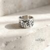 Sterling Silver YHWH Ring - Paleo Hebrew Name of God Band - Handmade Judaica Jewelry - Israel - handmade in Israel