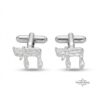 Chai cufflinks, handmade in Israel