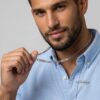Multiple Name Necklace for Men, Engraved Stainless Steel Bars, Figaro Chain - handmade in Israel