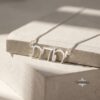 Handcrafted Hebrew Name Necklace: Sterling Silver or Gold Plated, Personalized Judaica Jewelry-Mother's Day Gift - handmade in Israel