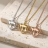 Heart Chai pendant, handmade in Israel