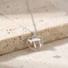 Heart Chai pendant, handmade in Israel