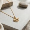 14K Gold Mini Heart Chai Necklace - Bat Mitzvah Gift, Hebrew Pendant - Dainty Judaica Jewelry - handmade in Israel