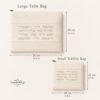 Tefillin and Tallit Bag Set, Cream Quilted Faux Leather, Raised Hebrew Priestly Blessing, 36x29cm - handmade in Israel