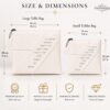 Tallit and Tefillin Bag Set, White Quilted Faux Leather, Embossed Priestly Blessing, 36x29cm - handmade in Israel