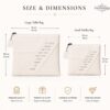Tallit and Tefillin Bag Set, White Quilted Faux Leather, Embossed Priestly Blessing, 36x29cm - handmade in Israel