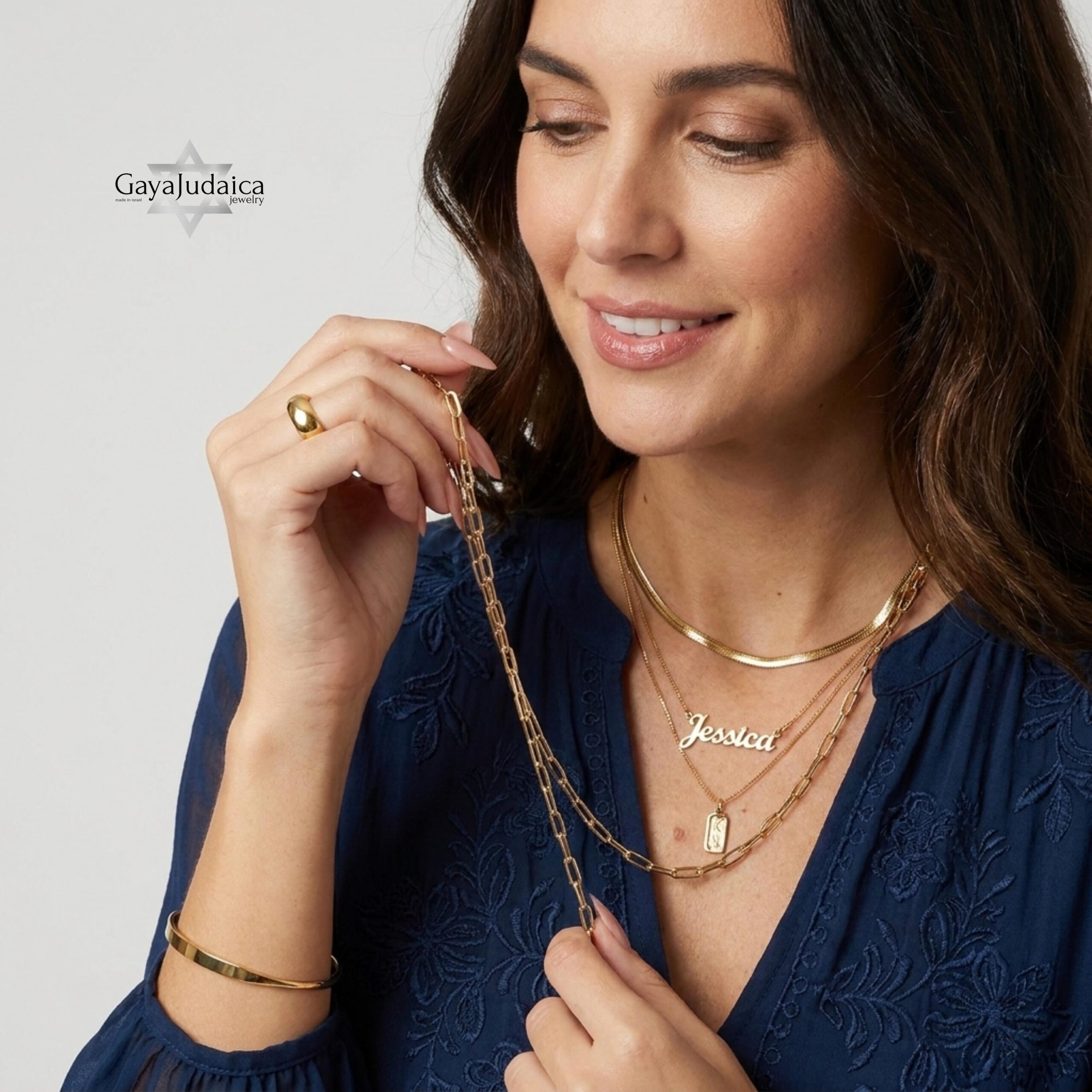 Charm Holder Necklace Sterling Silver Paperclip Chain, 4mm or 5mm Links, Gold Plated Option Charm Holder Necklace Sterling Silver Paperclip Chain, 4mm or 5mm Links, Gold Plated Option