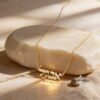 Mini 14K Gold Hebrew Name Necklace Custom Jewish Jewelry - handmade in Israel