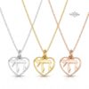 Heart Chai pendant, handmade in Israel