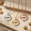 Heart Chai pendant, handmade in Israel