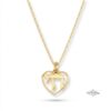 14K Gold Mini Heart Chai Necklace - Bat Mitzvah Gift, Hebrew Pendant - Dainty Judaica Jewelry - handmade in Israel