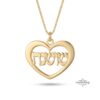 Hebrew Name Heart Necklace: Personalized Jewish Jewelry, Sterling Silver- Mother's Day gifts - handmade in Israel