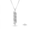 Scroll Necklace, Sterling Silver Engraved Message, 38mm Rolled Pendant, Hebrew or English - handmade in Israel
