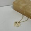 14K Gold Rose Heart Necklace, Symbolic Love Pendant - handmade in Israel