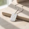 Personalized Hebrew Name Star of David Necklace, Sterling Silver Jewish Pendant - handmade in Israel