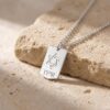 Personalized Hebrew Name Star of David Necklace, Sterling Silver Jewish Pendant - handmade in Israel