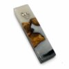 Olive wood mezuzah case, modern Judaica made in Israel