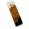 Olive wood mezuzah case, modern Judaica made in Israel